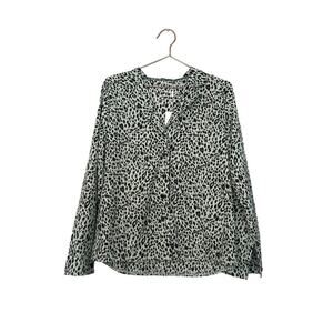 ECOWISH Leopard Print Button Down Shirt - Size Medium